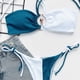thumbnail image 5 of Mujeres Sexy Patchwork Vendaje Bikini Set Push-Up Pad Traje de baño Ropa de playa Fridja  nalpqowj20104, 5 of 7