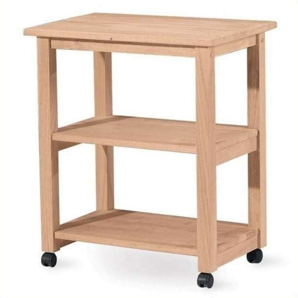 Pemberly Row Microwave Kitchen Cart Walmart Com Walmart Com