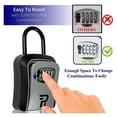 thumbnail image 2 of Wall-Mounted Key Storage Box Portable Key Lock Box 4 Digit Combination Security Lock Box Resettable Code Safe Lock Box for Home ,Maximum Protection, 2 of 6