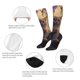 thumbnail image 3 of Fotbe Purple Flower Lazy Cat Calcetas Divertidas Estampadas para Hombre y Mujer, Calcetas de Algodón hasta la Rodilla para Caminar, Correr, Enfermería y Embarazo, 3 of 6