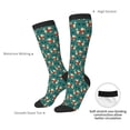 thumbnail image 5 of Picia Women Crew Soft Moisture-wicking Socks Cartoon Poodle Dog Pattern Design Cotton Socks, One Size fit All, 5 of 9
