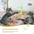 thumbnail image 6 of 2 Pcs Cat Playing on Swing Kitten Teether Toys Adorable Hanging Indoor Elastic Rope Artificial, 6 of 6
