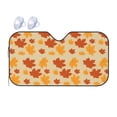 thumbnail image 1 of Car Sun Shade Windshield, Autumn Pattern Background Automotive Front Window Sun Visor for Cars SUV Trucks-Sunshade Blocks Heat and Sun's UV Rays, Medium Size, 1 of 8