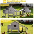 thumbnail image 4 of Aivituvin Chicken Coop for 4 Chickens, Mobile Chicken House with with Wheels, Outdoor Hen House Poultry Cage with Nesting Box, Leakproof Pull Out Tray and UV-Resistant Roof, 4 of 12
