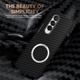 thumbnail image 7 of Allytech Galaxy Z Fold5 Mangetic Case, Z Fold5 Cover, Carbon Fiber Slim Fit Lightweight Anti-Slip Shockproof Anti-Scratch Shockproof Phone Case for Samsung Galaxy Z Fold5 5G - Black/Blue, 7 of 7