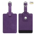 thumbnail image 2 of Etiquetas de equipaje Fintie Leather con nombre e identificación con funda de privacidad, 2 of 8