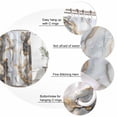 thumbnail image 3 of Marble White Gold Bathroom Shower Curtains with 12 Hooks Polyester Waterproof Shower Curtain for Stalls and Bathtubs Abstract Modern Geometric Printed Decorative Bathroom Privacy Curtain 36x78 Inches, 3 of 8