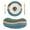 Blue, variant on Brown Teal Blue Round Placemats Set of 8 Vintage Wooden Art Farmhouse Place Mats Indoor Woven Table Mats Washable Heat-Resistance Braided Dining Table Placemats for Kitchen Party Decor 15 Inch