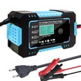 thumbnail image 1 of Cargador de batería de coche de 12V, 6A, carga rápida inteligente, tipo de reparación de pulso, parada automática completa, modo Dual, plomo ácido para motocicleta, 1 of 4