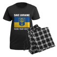 thumbnail image 5 of CafePress - Save Ukraine Raise Your Voices Women's Dark Pajama - Women's Short Sleeve Print T-Shirt and Pants Dark Cotton Pajama Set, 5 of 7