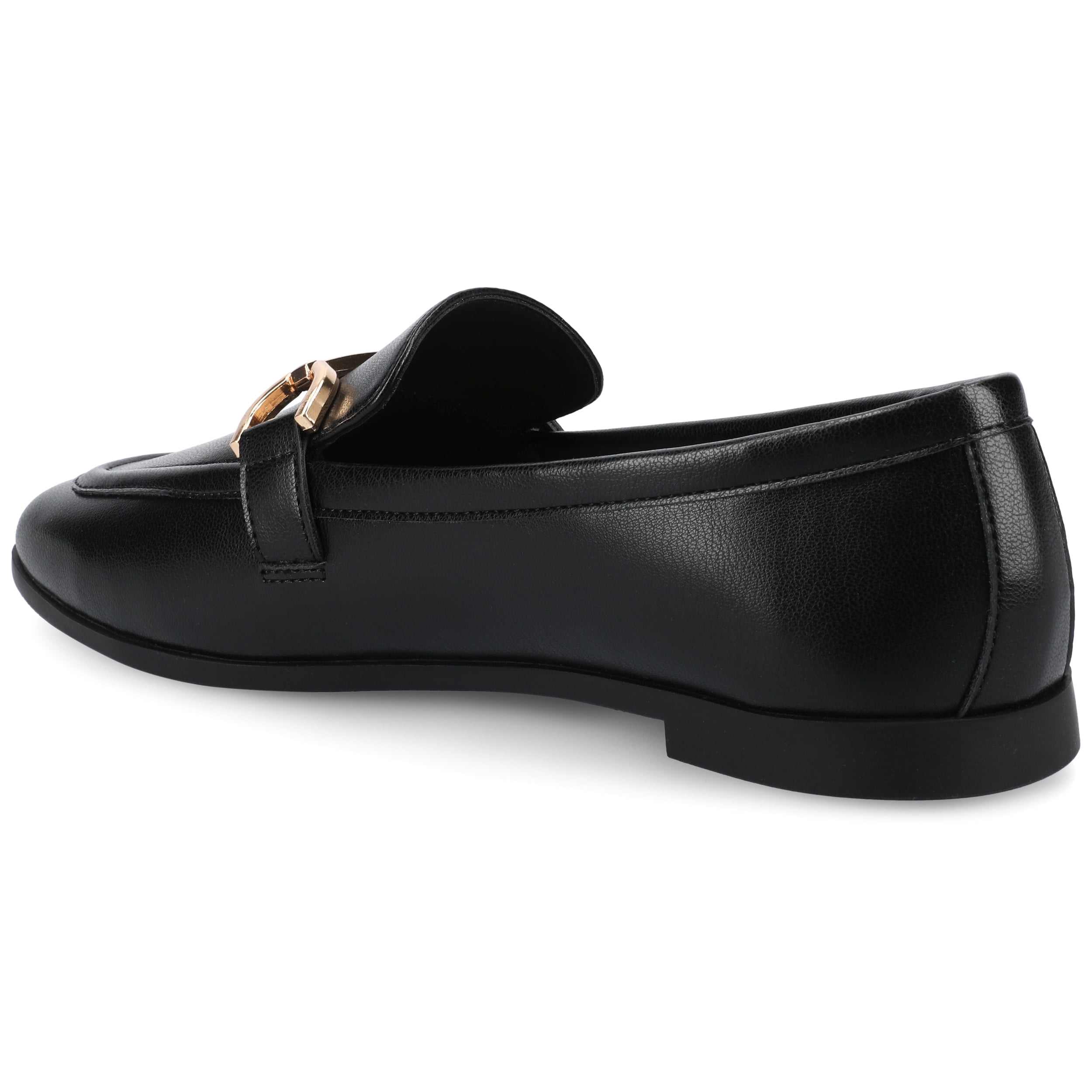 Journee Womens Mizza Loafer Slip On Square Toe Dress Flats, Widths Available