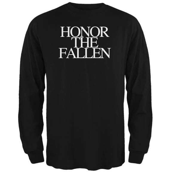 Honor the Fallen Black Adult Long Sleeve T-Shirt - 2X-Large