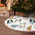 thumbnail image 5 of Sikiie Puppy Nativity Christmas Tree Skirt, Jesus Christian Winter Holiday Tree Mat Decoration(30-48IN)30", 5 of 6