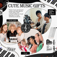 thumbnail image 5 of Music Pencils Note Pencil with Themed Erasers Wood Bulk Keyboard Fun Gift (96 Pcs), 5 of 7