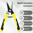 thumbnail image 3 of 8 Inch Multifunctional Tin Snips Practical Straight/Offset Metal Cutter Tool with Safety Lock Metal Cutting Shears for Aluminum Cardboard, 3 of 11