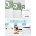 thumbnail image 5 of No Hook Cloth Fabric Shower Curtain with Snap in Liner, Green Beige Dandelion Waterproof Shower Curtains Set with See Through Top Window, Farmhouse Botanical Blossom Bath Curtains Shower 60"x72", 5 of 6
