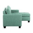 thumbnail image 5 of Saltoro Sherpi Contemporary Sectional Sofa With Reversible Chaise , Teal Green, 5 of 8