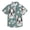 Bulldog Dog and Daisy Flower, variant on Small Short Sleeve Button Down Shirts Bulldog Dog and Daisy Flower Casual Shirt 3-10 Years