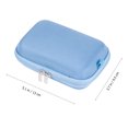 thumbnail image 2 of STRANDCHIC Daily Use 1Set Blue Fabric Absorbing Antistatic Headphone Hard Case For Wired Earbuds Protection, 2 of 2