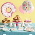 thumbnail image 2 of Foil Donut Party Paper Dessert Plates, 7 in, 8ct, 2 of 2