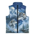 thumbnail image 4 of Uorisanigo Girls Boys Zippered Vest Lightweight Sleeveless Full Zipper Kids Snow Mountain Wolf Jackets Soft and Comfortable Stand Collar Coat Warm Outwear for Fall & Winter, 4 of 7