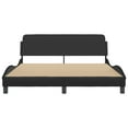 thumbnail image 4 of vidaXL Bed Frame without Mattress Platform Bedstead Bed Base Faux Leather, 4 of 8