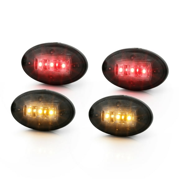 SMOKED 99-10 F-350 F-450 F-550 Super Duty Dually Fender LED Side Marker Lights