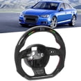 thumbnail image 4 of Volante Led Volante De Fibra De Carbono Volante De Fondo Plano Modificación Del Volante Fibra De Carbono Luces De Cambio LED Pantalla Volante De Gamuza Ajuste Para B8.5 RS3 ANGGREK Steering Wheel, 4 of 8
