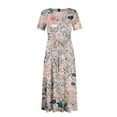 thumbnail image 6 of LWavelet Women's Plus Size Vintage Floral Maxi Dress Short Sleeve Tie Waist Casual Retro Boho Dress with Pockets Pink 5XL, 6 of 7