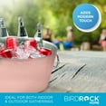 thumbnail image 5 of Balde para Bebidas BIRDROCK HOME de Acero Inoxidable Martillado 11.35L, 5 of 5