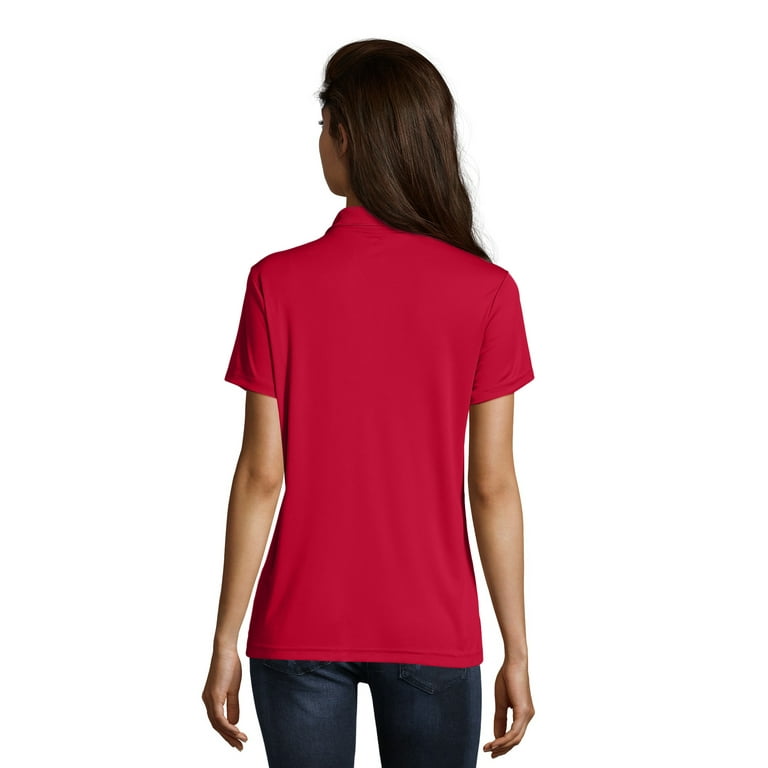Hanes women's cheap polo shirts