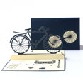 thumbnail image 2 of OULII Graduation Greeting Card 3D Bike Blessing Cards 1Set Blue for Friends, 2 of 8