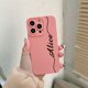 thumbnail image 1 of Nombre personalizado para iPhone 11 funda 14 13 Pro Max 12 Mini 11 8 Plus funda de silicona de lujo para iPhone 13 funda 6 6S 7 8 X XS XR SE 2020 Tan Jianjun unisex, 1 of 2