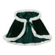 thumbnail image 3 of Capa navideña con capucha, chal corto, accesorio de disfraz navideño para juegos de pubs Verde oscuro, 3 of 7