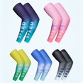 thumbnail image 2 of 1 Pair Cooling Arm Sleeves for Men & Women, UV Protective UPF 50 Tattoo Cover Up Adult Children Polyester Sunshade Hand Elbow Protection Cover Summer Cycling Sportswear Accessories Outdoor, 2 of 8