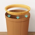 thumbnail image 5 of Leather Pattern Garbage Can Large Capacity Waste For Home Office Kitchen And Bathroom, 5 of 5