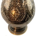 thumbnail image 3 of Natural Geo Brass Vintage Black/Gold 15" Table Vase, 3 of 5