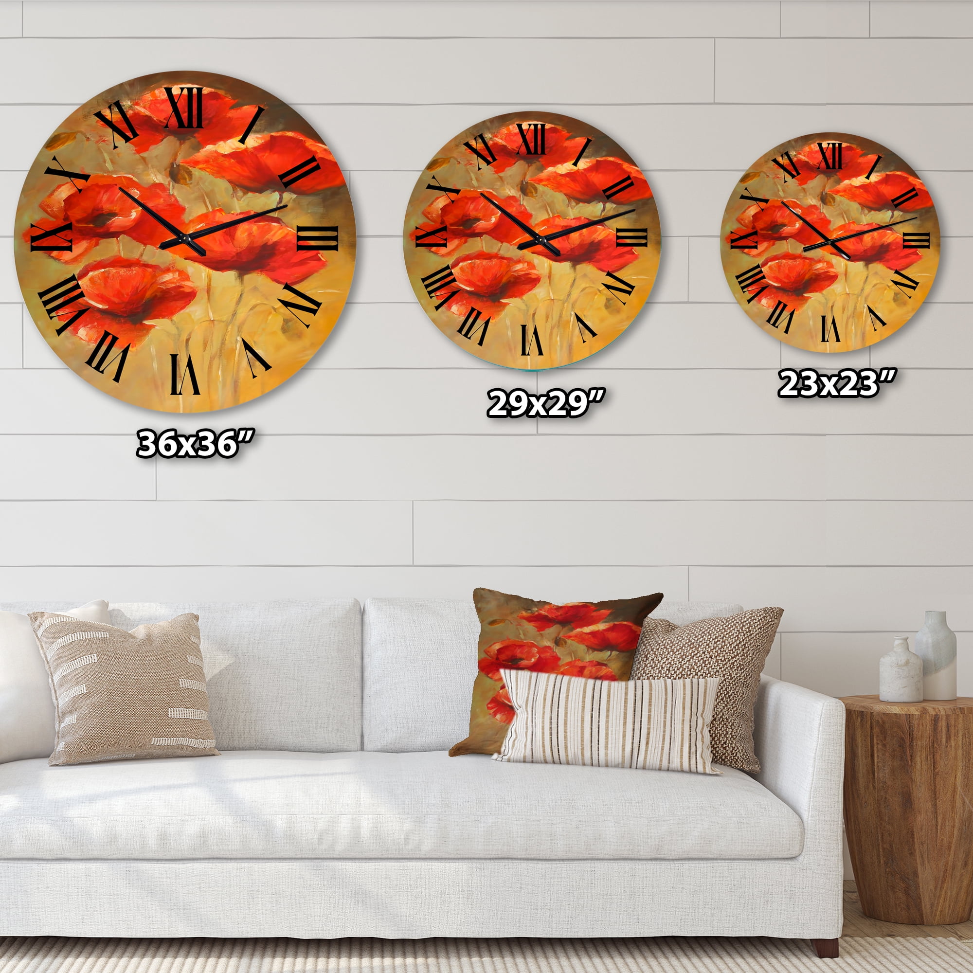 Designart 1 in Traditional Wall Clock