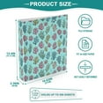 thumbnail image 3 of Three Ring Binder Cute Colorful Coral 1.5 Inch Round Binder D-Rings for Office Supplies and More, 3 of 10
