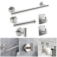 thumbnail image 2 of Hyasfey Towel Bar Storage Rack Bathroom Hardware Set Polished Surface Easy to Clean Fingerprint-Resistant Wall Mounted Towel Robe Holder, 2 of 8