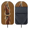 thumbnail image 6 of XYZCANDO Horse Design Car Seat Towel Cover Non-Slip, Suitable for SUV Seats Van Auto Interior, Terry Cloth Car Seat Covers, for Vans Trucks, 6 of 7