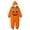 2Orange, variant on REDARER Kids Smile Jack O Lantern Pumpkin Hood Onesie Full Zip with Pockets for Trick or Treat Halloween Party Cosplay Casual Loungewear Pajama Outfit,5-6 Years