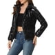 thumbnail image 4 of CHAQUETA CORTA PUFFER METÁLICA CON CREMALLERA Y ACOLCHADO HLOGRÁFICO PARA MUJERES INSPIRE CHIC NEGRA XS, 4 of 5