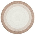 thumbnail image 2 of SAFAVIEH Braided Nazca Geometric Reversible Area Rug, Beige/Ivory, 6' x 6' Round, 2 of 11