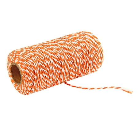 

Big Sale Nayueo 1 Roll × Cotton Rope Woolen Needle 2Mm Two-Color Cotton Rope Diy Handmade Cotton Rope Photo Wall Decoration Crafts Braided Rope 2Mm Thick (100 Meters/Roll) 1 Roll 05 Orange + White