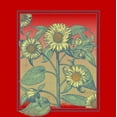 thumbnail image 5 of Sunflower Frame Crew Neck Short Sleeve Adult T-shirt-Medium-Red, 5 of 6