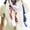 White, variant on ToBeInStyle Women's Tattered American Flag Infinity Scarf
