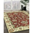 thumbnail image 2 of Ahgly Company Indoor Square Abstract Fire Brick Red Oriental Area Rugs, 5' Square, 2 of 6