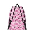 thumbnail image 3 of Daiia Cool Flamingos Vintage Canvas Backpack for Men and Women ,Hiking Backpack,Travel Laptop Bag for School,Large Capacity Backpack-, 3 of 8