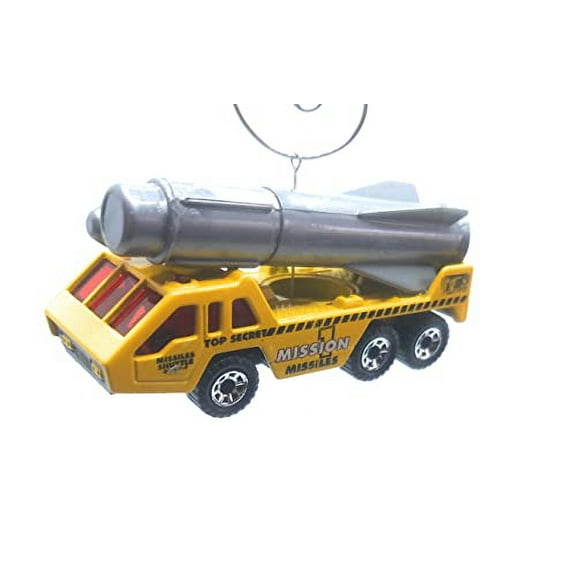 Christmas Ornament for Missile Launcher Truck Yellow